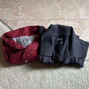 Volcom and Uniqlo Boy Shirt Lot